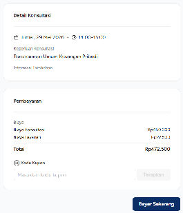 Halaman review pemesanan